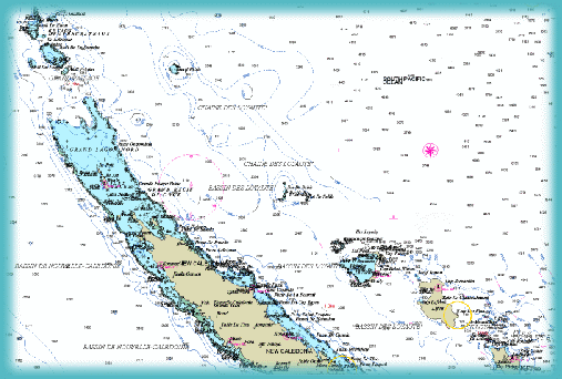 R&ecirc;verie Croisi&egrave;res : Carte du Nord de la Nouvelle Cal&eacute;donie